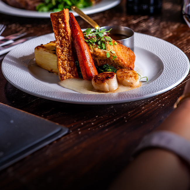 Explore our great offers on Pub food at The White Hart