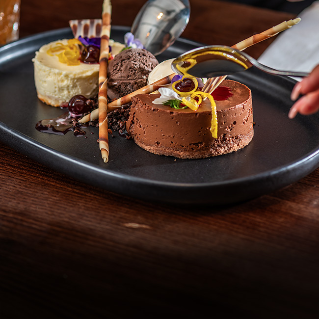 Dessert menu at The White Hart