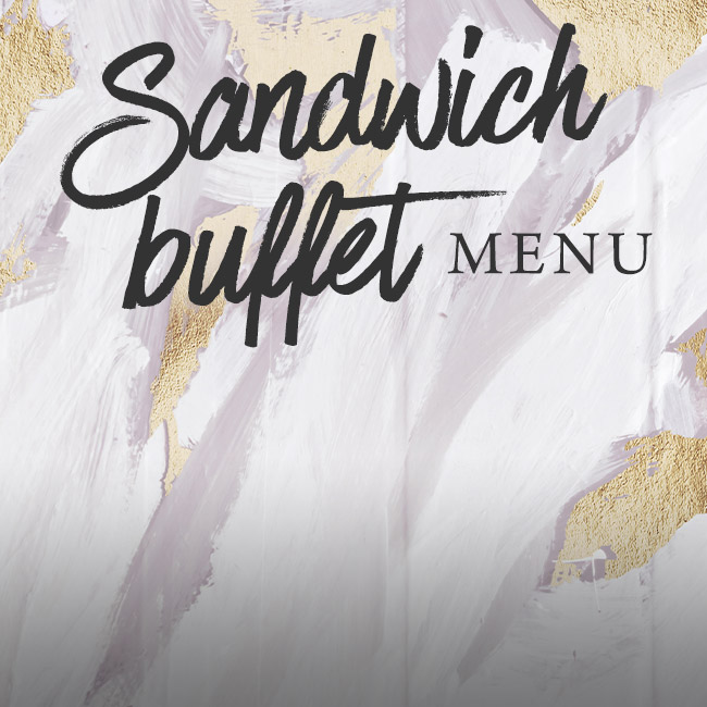 Sandwich buffet menu at The White Hart